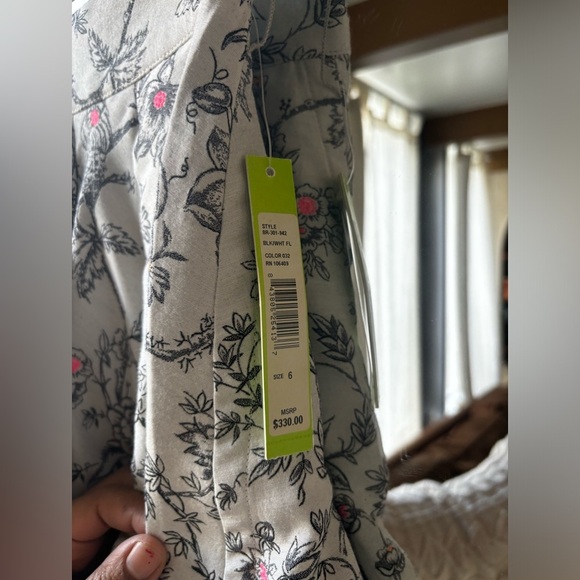 ALICE + OLIVIA | BNWT linen floral skirt | size 6 - Picture 3 of 8